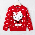 2 7T Autumn Winter Baby Girls Sweater Children Clothing Pull Fille Cotton Hello Kitty Cat Dolphin