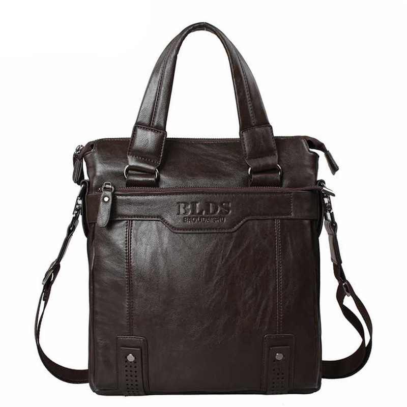 Business bag men genuine leather Man bag handbag men messenger bags cross section of 14 inch