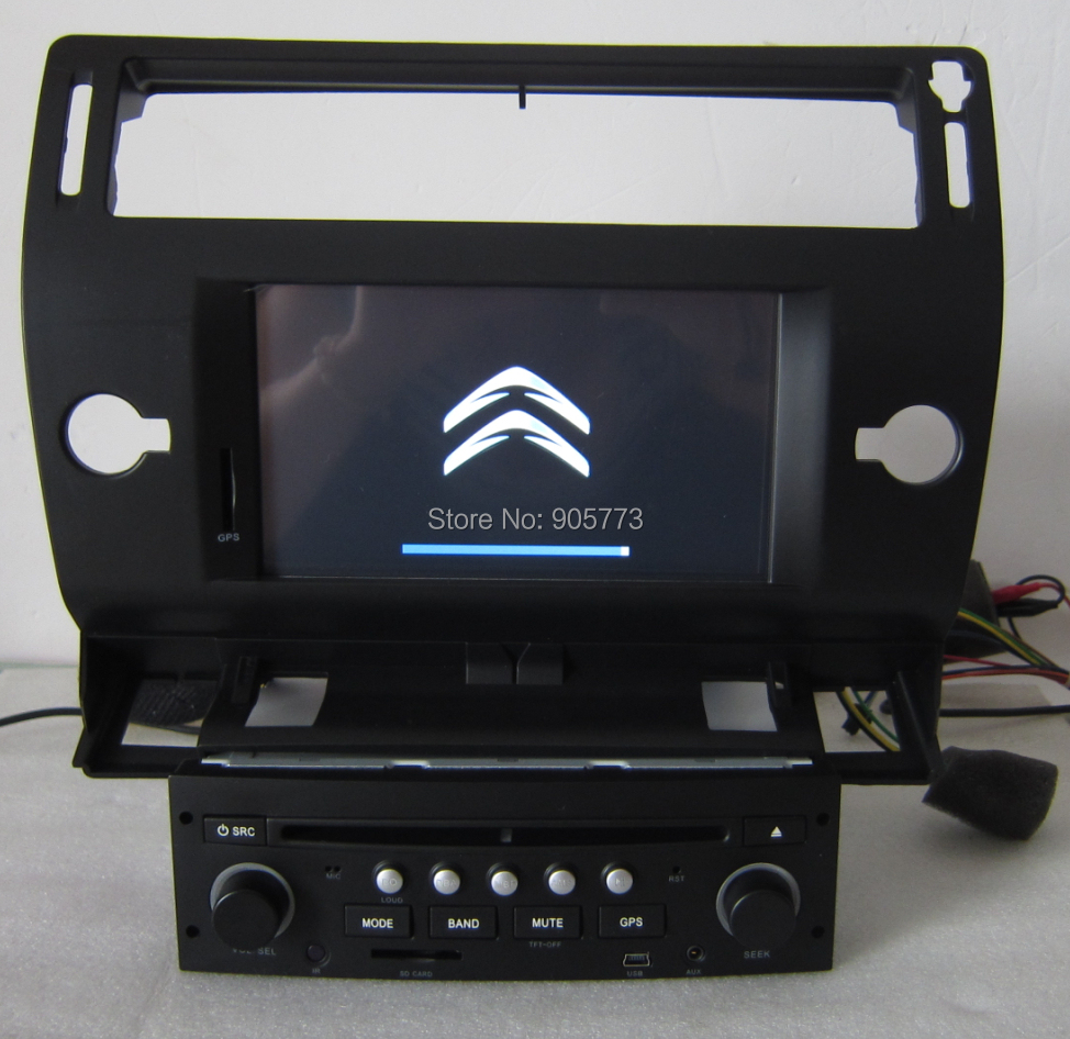 Ay 2901 Citroen C4 dvd de voiture avec GPS intégré Tv Bluetooth Ipod