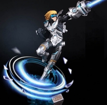 New 30cm game Ezreal EZ pvc action future warrior figure model toy collectible juguetes hot sale Free shipping