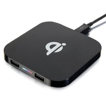 NEW Qi Wireless Charger Square Wireless Charging Pad for Samsung Galaxy S7 S6 Edge Plus LG Nokia iPhone 6 with 2 USB Port