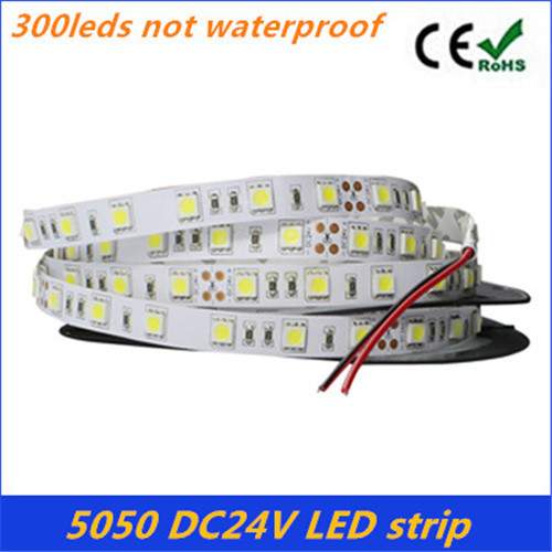 Hot sale 5050 DC24V Non waterproof RGB Led Strip Light 5M 300Leds 60Leds M Fiexble Light