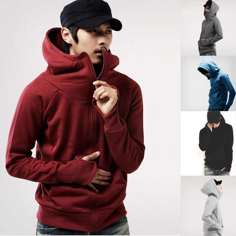 Men s Winter sports Jackets coats Fashion Men casual solid Clothing Casual Hoodies Cotton sports Male