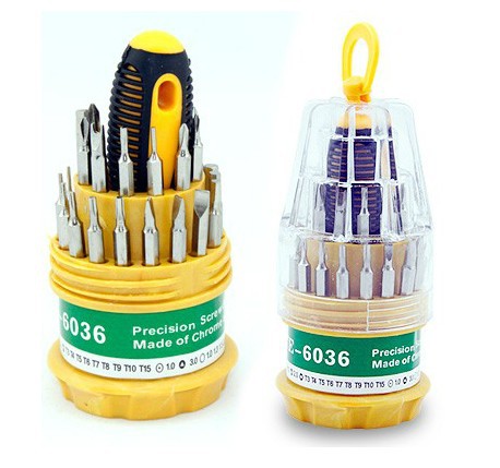 31 sets of multi purpose maintenance necessary screwdriver set disassemble laptop mobile phone repair tools