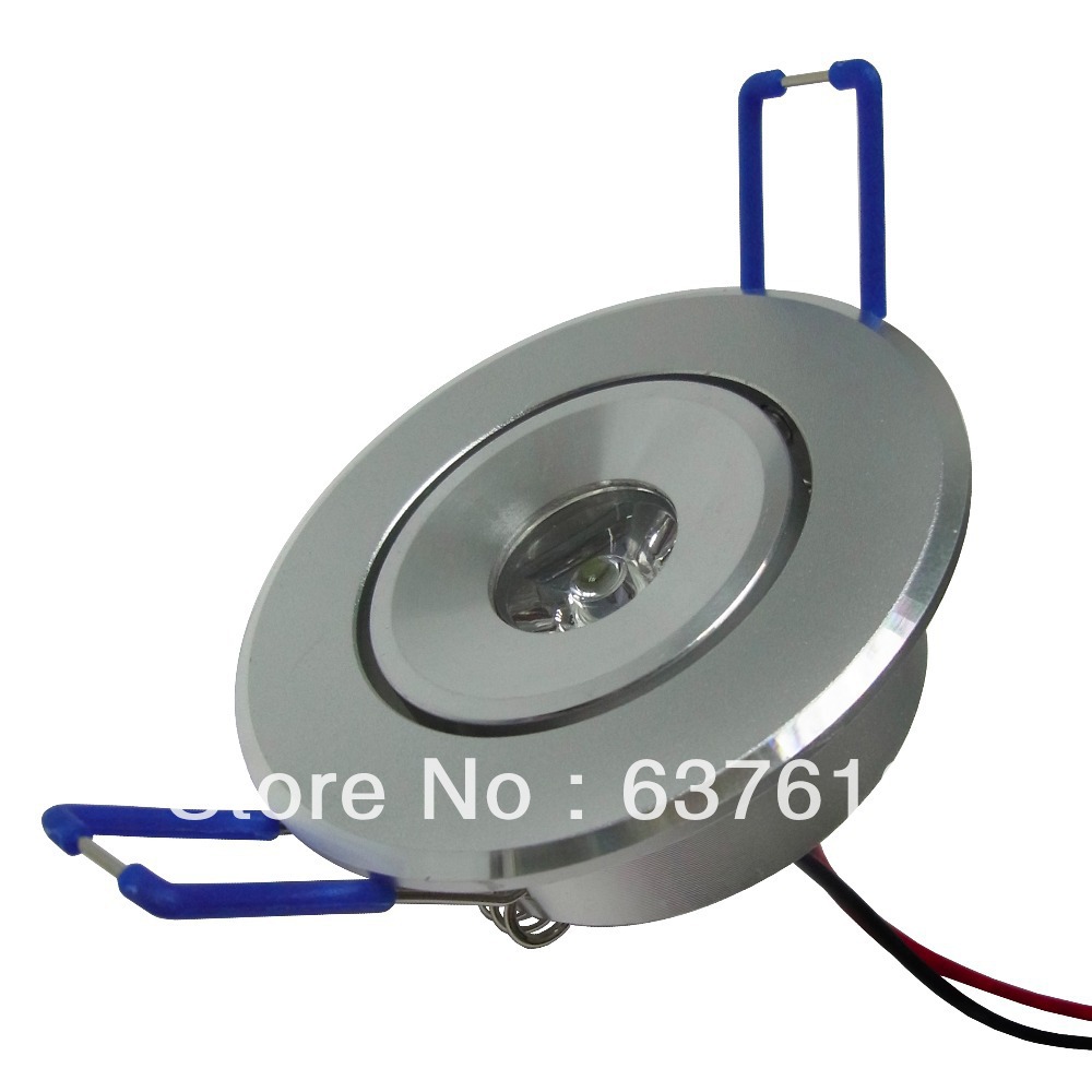 3W LED Recessed Downlight Cabinet Lamp epistar led silver shell 85-265v down light