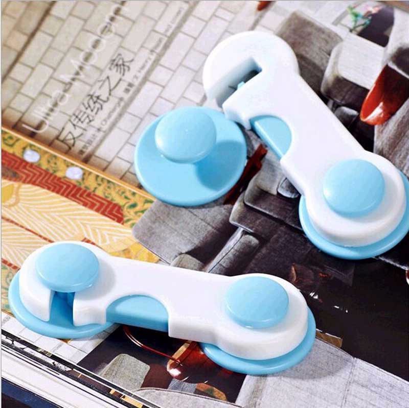 5 Pcs Cabinet Drawer Cupboard Refrigerator Toilet Door Closet Plastic Baby Cupboard Locks LockCare Child Safety Lock