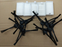 15pcs/lot side BrushX10pcs (5 pair)+hepa Filter X5 pcs for chuwi ilife V5 (CW310) V5 PRO V3 V3+ vacuum cleaner replacement