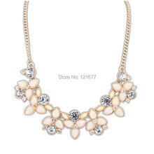 2015 New Fashion Brand Designer Chain Choker Vintage Rhinestone Necklace Bib Statement Necklaces Pendants Women Jewelry