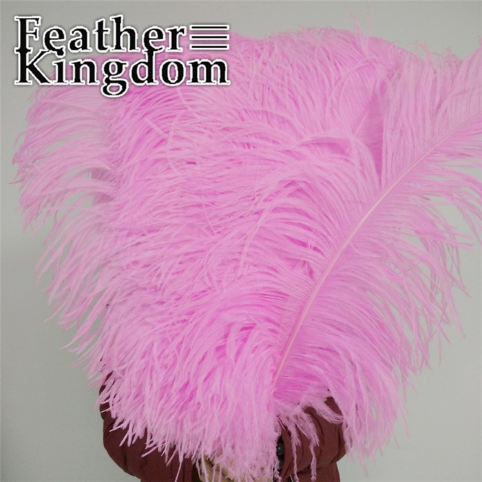 50-55cm pink ostrich feather