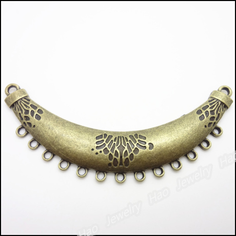 8pcs Vintage Charms Connector Pendant Antique bronze Fit Bracelets Necklace DIY Metal Jewelry Making