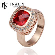 057 WholesaleHigh QualityNickle Free Antiallergic New Fashion Jewelry 18K Real Gold Plated Ring For Women Free Shipping