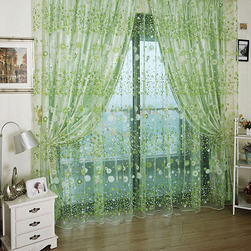Online kopen wholesale tulle rideaux uit china tulle rideaux ... Gordijnen woonkamer print