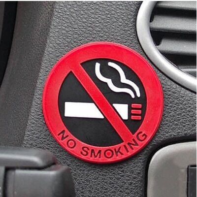 in car No smoking car sticker For polo tiguan pass...