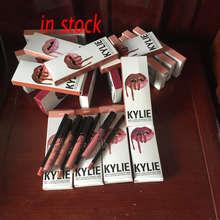Hot Sale In Stock Kylie Jenner lip kit cosmetic Kylie lipgloss liquid matte and lipliner 8 colors optional wholesale
