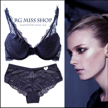 2016 New Arrival Romantic Hot Champagne Brand Lace Bra Sets Sexy Women Underwear Bra Panty Set Promotion Dropshipping