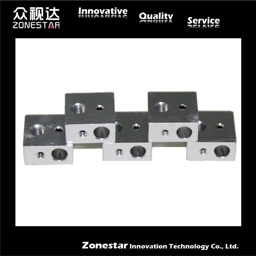 5PCS lot E3D V6 Aluminum Heater Block for 3D Printer Heating Block 20mm x 16mm x
