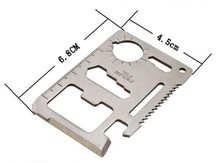 Hot Sales 20 X New 11 In 1 Tab Survival Pocket Card Stainless Army Multifunctions Tool