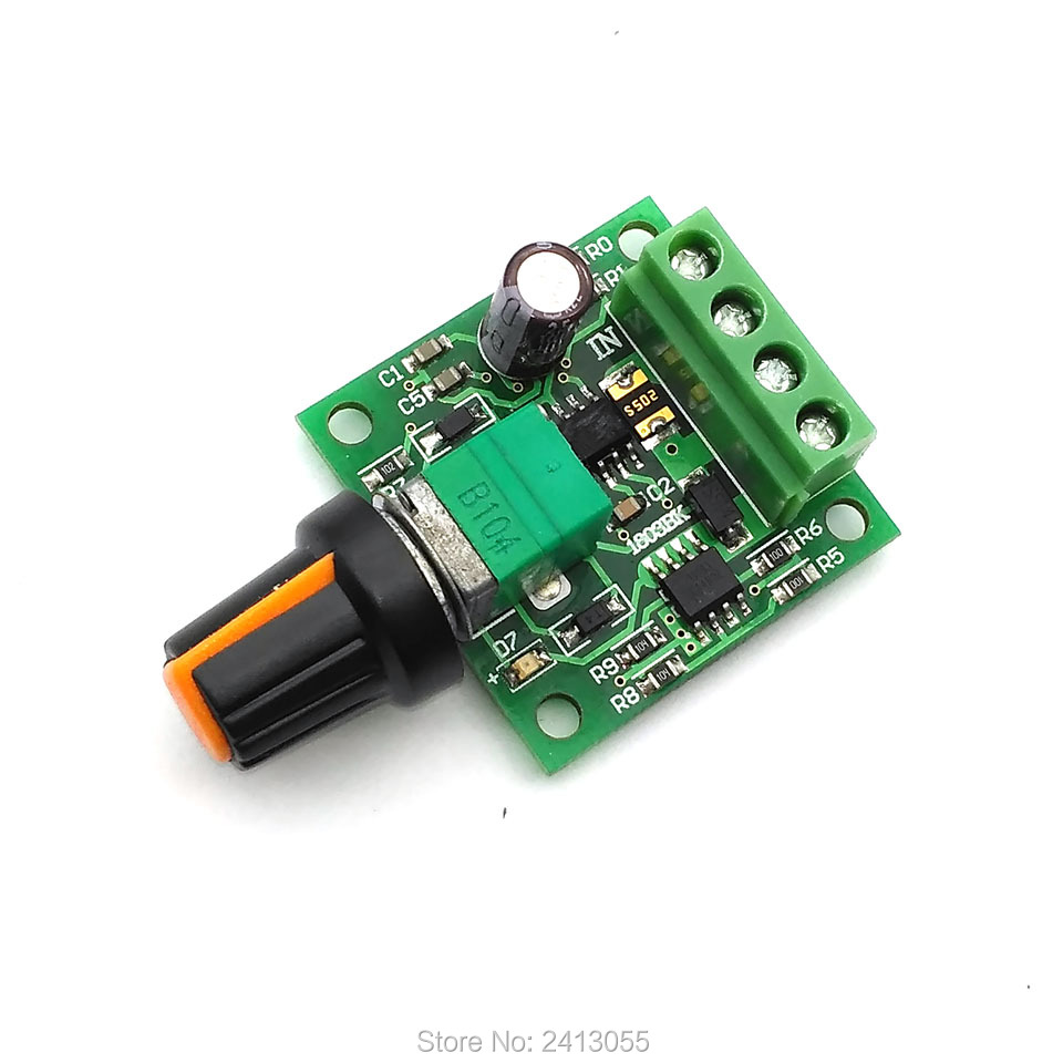 DC 1.8V 3V 5V 6V 12V 2A Low Voltage Motor Speed Controller PWM 1803B ^P