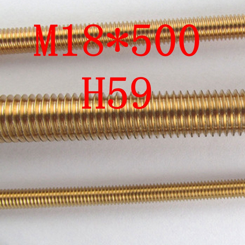 M18 H59 Solid Brass All Thread Threaded Rod Bar Studsin Bolts from