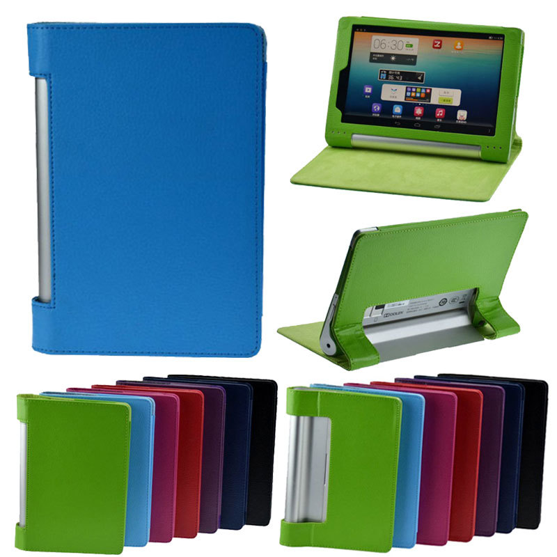 Гаджет  PU Leather Folio Foldable Case Cover for Lenovo YOGA Tablet B6000 8" 8inch None Компьютер & сеть