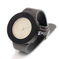 Handmade Classic Simple Women Watches Wooden Watches Leather Band Quartz Watch Gift Box Accept Customization