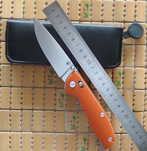 Shirogorov Tabargan 95 cuchillo plegable táctico D2 G10 de la lámina eje del mango sistema de caza exterior emergente cuchillos de la supervivencia herramientas EDC