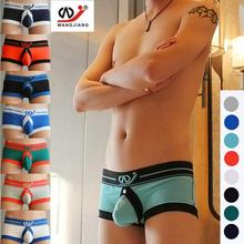 WJ Brand Fashion Mens Underwear Boxers Sexy Comfy Underwear Men Penis Bag Open Crazy Men Boxer Shorts Gay Underpants