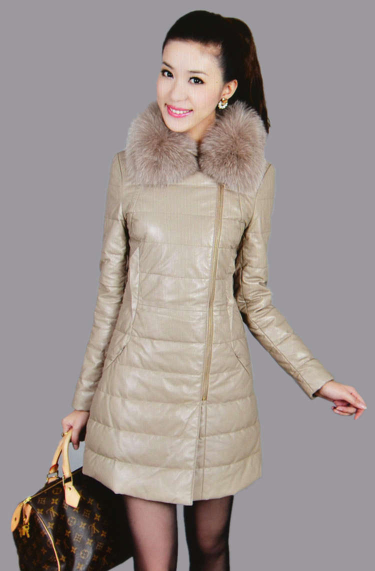 Winter Down Jackets 2014 High Quality Brand Women Warm Slim Fur Collar Duck Down Parkas Lady Long Down Coats XQ033