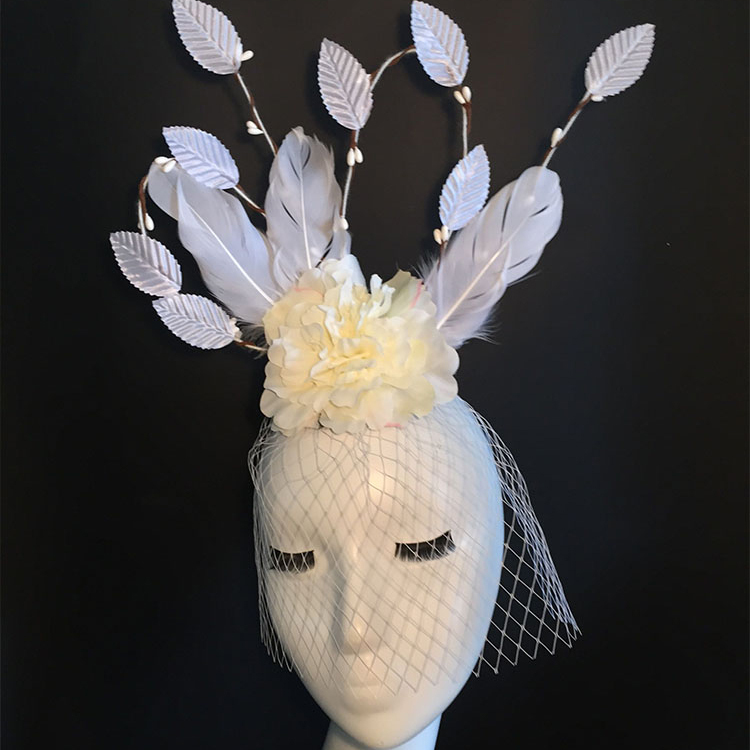 Head Wedding  Headpiece Flower buy Wedding Crown  Headband flower wedding  Bridal crown Veil
