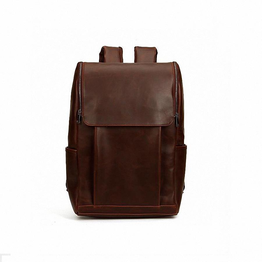2015 New Fashion Brand Design Men's Travel Bag Man Backpack leather Bags Shoulder Bags Computer school Packsack -LI-458