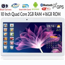 10 Inch Original 3G Phone Call Android Quad Core Tablet pc Android 4.4 2GB RAM 16GB ROM WiFi FM Bluetooth 2G+16G NiceTablets Pc