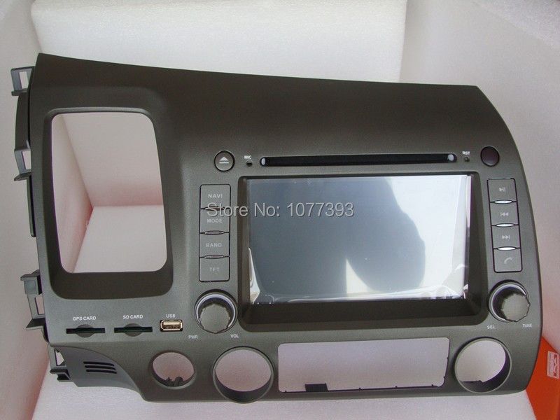  DVD  Honda Civic GPS (  2006 - )  7 ''  Bluetooth FM AM   Ipod  USB MP3 Map + 