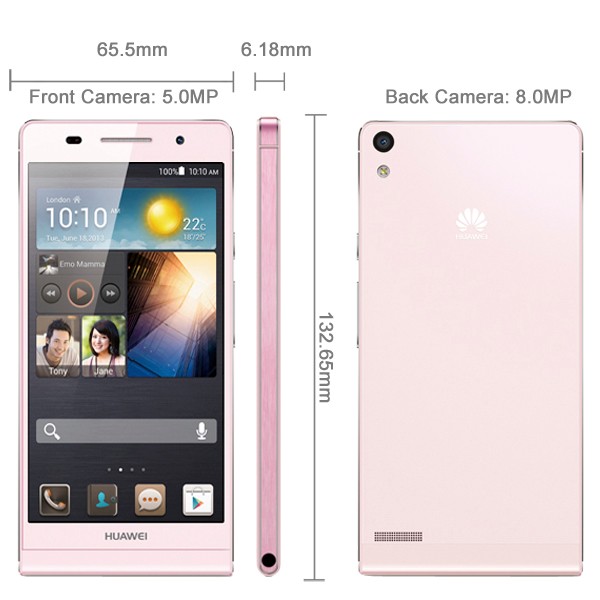 Unlocked Huawei Ascend P6 P6S 6.18mm 4.7'' IPS 2GB 8GB 3G Android 4.2 GPS Quad Core 1.5GHz Smartphone Bluetooth 2000mAh 8.0MP Unlocked Huawei Ascend P6 P6S 6.18mm 4.7'' IPS 2GB 8GB 3G Android 4.2 GPS Quad Core 1.5GHz Smartphone Bluetooth 2000mAh 8.0MP