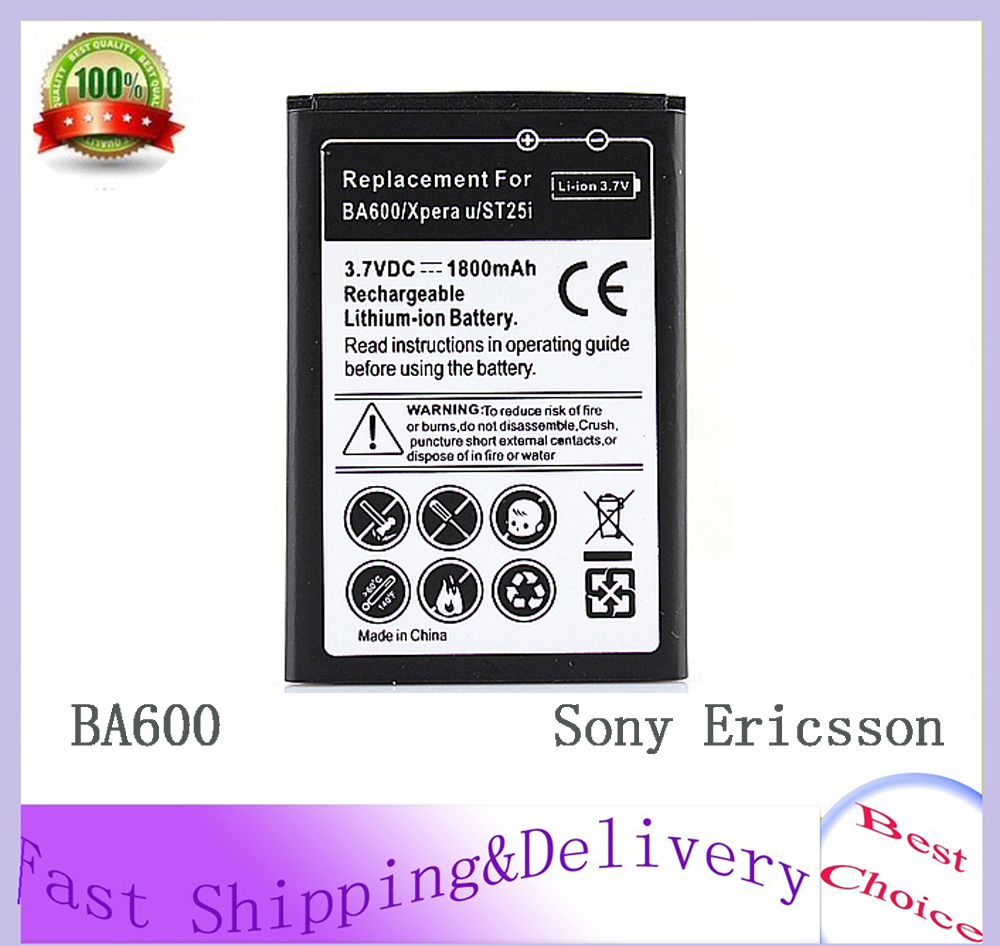 Ba600   Sony Ericsson Xperia U ST25i  1800  Bateria    