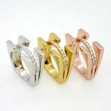 Fashion Luxury Brand Jewelry New Arrival Multicolor Ring For Women 18K Golden Platinum Rose Gold With