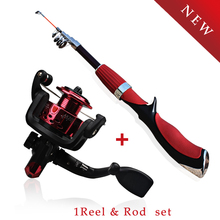 Mini Portable Carbon Telescopic Fishing Rod Ultra-light Travel Sea Rock Fishing Rods Spinning Fishing Pole