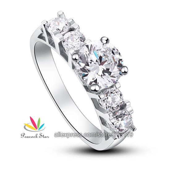 ... 925 Sterling Silver Wedding Engagement Ring Jewelry CFR8012(Hong Kong