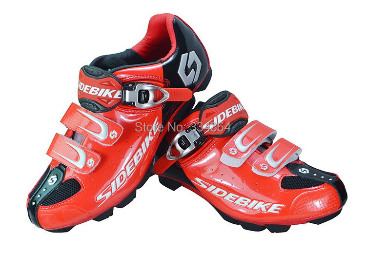 Athletic Cycling Bike Shoes SIDEBIKE Hombres Zapatos Ciclismo Sapatilha Shoes Off Road Side Bike Shoes Velcro Mountain Men Bicycle Shoes BD001