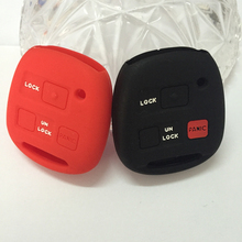 Toyota Silicone car key cover case Tarago RAV4 Corolla Camry Celica Avalon car key shell remote