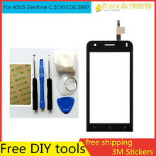 Tools+New Touch Screen For ASUS Zenfone C ZC451CG Z007 Glass Capacitive sensor For ASUS Zenfone C ZC451CG Touch Screen panel