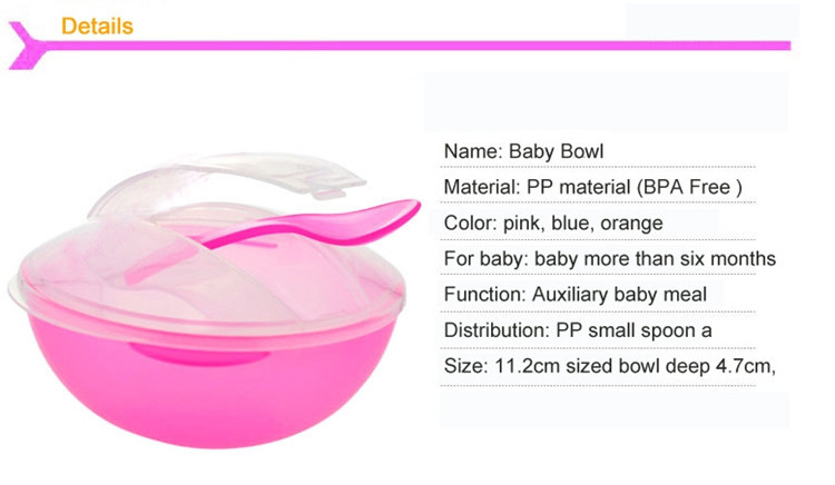 Baby Manual Food Processor Bowl And Spoon Infant Trainer Baby Food Grinder Supplies Infant Feeder Cooking Machine Blue Pink (10)
