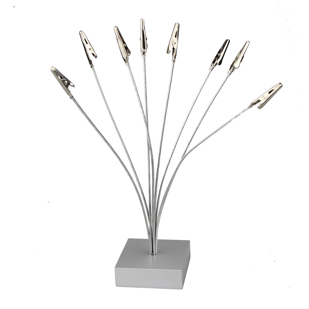 multi wire 8 branch siver boxy base note name card memo multi wire 8 branch siver boxy base note name card memo