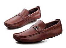 2015 New Genuine Leather Men Flats Casual Shoes Soft Loafers Sneakers Men Comfortable Driving Shoes Free