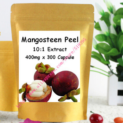 1 pack Mangosteen Extract caps rich of Mangostin and Polyphenol 500mg x 300pcs=1 lot free shipping