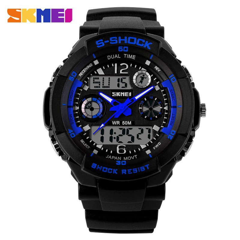 Blue-S-SHOCK-2015-New-SKMEI-Luxury-Brand-Men-Military-Sports-Watches-Digital-LED-Quartz-Wristwatches-rubber