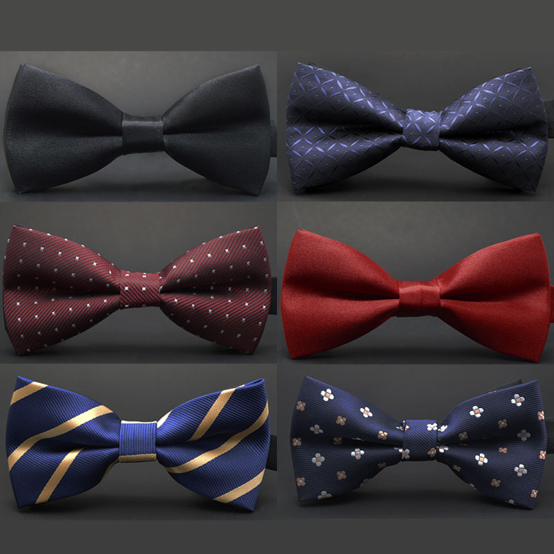 New fashion tuxedo bow tie men red and black font b tartan b font groom marry