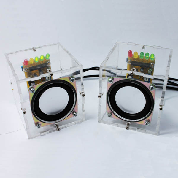 DIY Mini Amplifier Speaker Kit Transparent Speaker