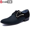 Break Out Men Oxfords for Men Dress Shoes Leather Business Breathable Lace up Summer Style Men