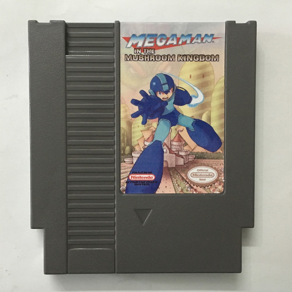 Megaman In the Mushroon kingdom 72pin 8bit Game card Free shipping