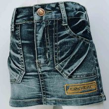3-7Y Kid Girls Antique wash Jean cloth Skirt Brassiness Button letters embroidery children’s Denim skirt 2016 MH9116